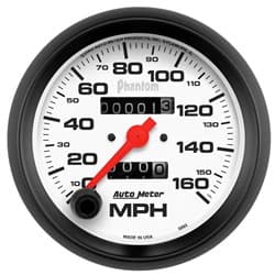 PHANTOM 3-3/8" SPEEDO 160 MPH IN DASH, MECH. WITH TRIP METER AUTO METER - 5893