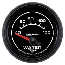 ES SERIES 2-1/16" WATER TEMP 40-120Â°C, SHORT SWEEP ELECT AUTO METER - 5937-M