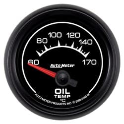 ES SERIES 2-1/16" OIL TEMP 60-170Â°C, SHORT SWEEP ELECT. AUTO METER - 5948-M