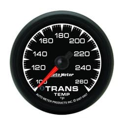 ES SERIES 2-1/16" TRANS TEMP 100-260Â°F, FULL SWEEP ELECT. AUTO METER - 5957