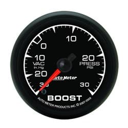 ES SERIES 2-1/16" BOOST/VACUUM 30IN/HG-30PSI, FULL SWEEP ELEC AUTO METER - 5959