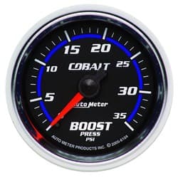 COBALT 2-1/16" BOOST 0-35PSI MECHANICAL, 10FT AUTO METER - 6104