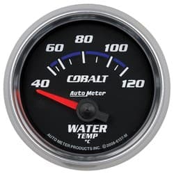 COBALT 2-1/16" WATER TEMP 40-120Â°C, SHORT SWEEP ELECT AUTOMETER / AU6137-M