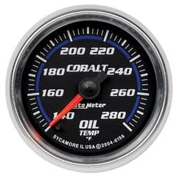 COBALT 2-1/16" OIL TEMPERATURE 140-280Â°F, FULL SWEEP ELEC. AUTOMETER 6156