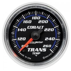 COBALT 2-1/16" TRANS TEMP 100-260Â°F, FULL SWEEP ELECT. AUTO METER - 6157