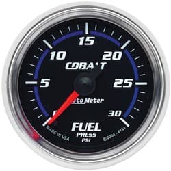 COBALT 2-1/16" FUEL PRESSURE 0-30PSI, FULL SWEEP ELECTRIC AUTO METER - 6161