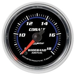 COBALT 2-1/16" AIR/FUEL RATIO WIDEBAND, FULL SWEEP ELEC AUTO METER - 6171