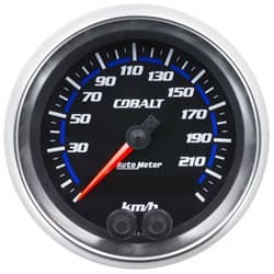 COBALT 3-3/8" GPS SPEEDO 225KPH, INTERNAL GPS ANTENNA AUTO METER - 6280-M