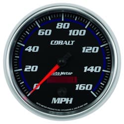 COBALT 5" SPEEDO 160MPH IN DASH, ELECTRONIC AUTO METER - 6289