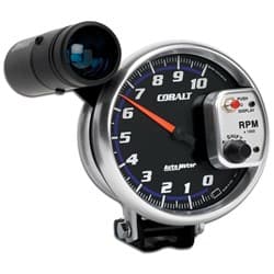 COBALT 5" TACHO 10,000RPM PEDESTAL MOUNT W/ SHIFT LIGHT AUTO METER - 6299