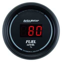 SPORT-COMP DIGITAL FUEL LEVEL 2-1/16", PROGRAMMABLE AUTO METER - 6310