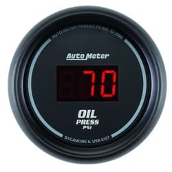 SPORT-COMP DIGITAL OIL PRESS 2-1/16", 5-100PSI, ELECTRIC AUTO METER - 6327
