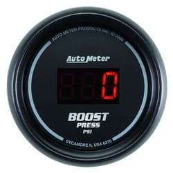 SPORT-COMP DIGITAL BOOST GAUGE 2-1/16", 5-60PSI, DIESEL ONLY AUTO METER - 6370