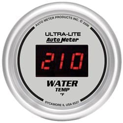 ULTRA-LITE DIGITAL WATER TEMP 2-1/16", 0-340Â°F, ELECTRIC AUTO METER - 6537