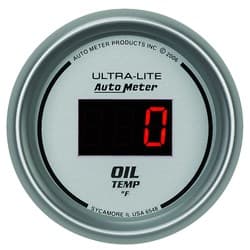 ULTRA-LITE DIGITAL OIL TEMP 2-1/16", 0-340Â°F, ELECTRIC AUTO METER - 6548