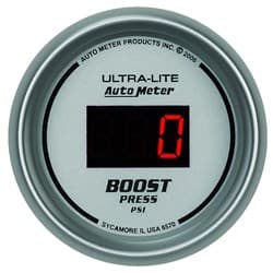 ULTRA-LITE DIGITAL BOOST GAUGE 2-1/16", 5-60PSI, DIESEL ONLY AUTO METER - 6570