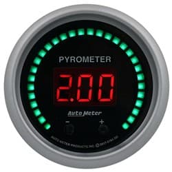 SPORT-COMP 2-1/16" DIGITAL EGT 2-CHANNEL, 0-1100Â°C / 2000Â°F AUTO METER - 6744-SC