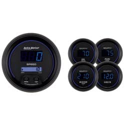 COBALT DIGITAL 5 PIECE KIT 3-3/8" SPEEDO, 2-1/16" GAUGES AUTO METER / 6900