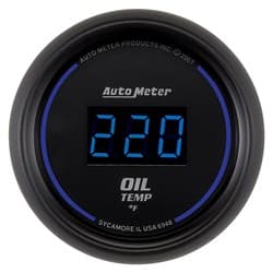 COBALT DIGITAL OIL TEMPERATURE 2-1/16", 0-340Â°F, ELECTRIC AUTO METER - 6948