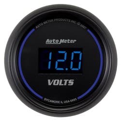 COBALT DIGITAL VOLTMETER 2-1/16", 8-18 VOLTS, ELECTRIC AUTO METER - 6993