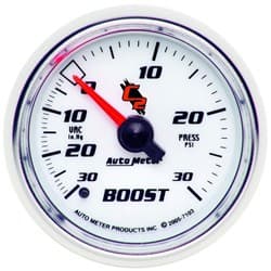 C2 SERIES 2-1/16" BOOST/VACUUM 30 IN/HG - 30 PSI, MECH, 10FT AUTO METER - 7103