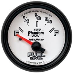2-1/16 FUEL LEVEL, 0-90 OHMS, 2-1/16 PHANTOM II AUTO METER - 7513