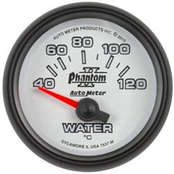 2-1/16" WATER TEMP 40-120'C PHANTOM II, SS ELECTRIC AUTO METER - 7537-M
