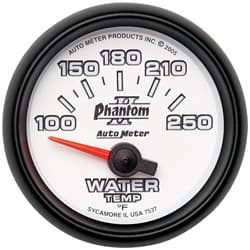 2-1/16 WATER TEMP, 100- 250`F 2-1/16 PHANTOM II AUTO METER - 7537