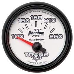 2-1/16 TRANS TEMP, 100- 250`F 2-1/16 PHANTOM II AUTO METER - 7549