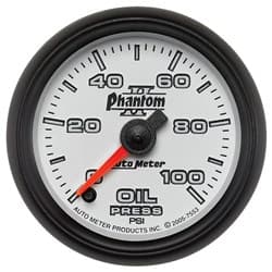 2-1/16 OIL PRESS, 0-100 PSI, 2-1/16 PHANTOM II AUTO METER - 7553