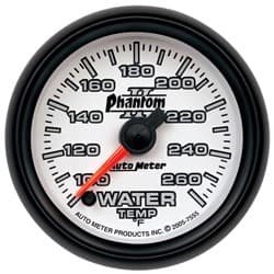 2-1/16 WATER TEMP, 100- 260`F 2-1/16 PHANTOM II AUTO METER - 7555
