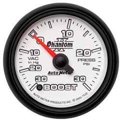 2-1/16 BOOST-VAC, 30 IN HG/30 2-1/16 PHANTOM II AUTO METER - 7559