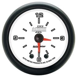 THROUGH DIAL HI-DEF CLOCK PHANTOM II 2-1/16" AUTO METER - 7585