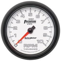 3-3/8 TACH, 10,000 RPM, IN-DA 3-3/8 PHANTOM II AUTO METER - 7597