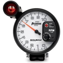 5 TACH, 10,000 RPM, SHIFT-LIT 5 PHANTOM II AUTO METER - 7599