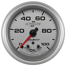 2-5/8 OIL PRESS, 0-100 PSI, F UL II AUTO METER - 7753