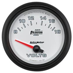 2-5/8 VOLTMETER, 8-18V, SSE PHANTOM II AUTO METER - 7891