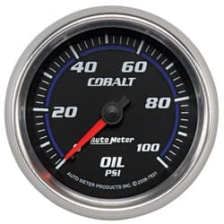 COBALT 2-5/8" OIL PRESSURE 0-100PSI, MECHANICAL, 10FT AUTO METER - 7921