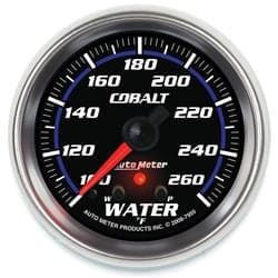 COBALT 2-5/8" WATER TEMP GAUGE 100-260Â°F, FULL SWEEP ELECT. AUTO METER - 7955