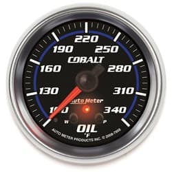 COBALT 2-5/8" OIL TEMP GAUGE 100-340Â°F, FULL SWEEP ELECT. AUTO METER - 7956