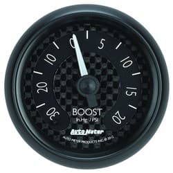 GT SERIES 2-1/16" BOOST/VACUUM 30 IN/HG - 20 PSI, MECH, 10FT AUTO METER / 8001