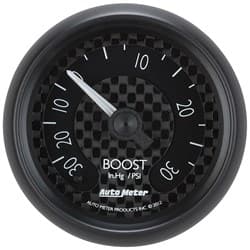 GT SERIES 2-1/16" BOOST/VACUUM 30 IN/HG - 30 PSI, MECH, 10FT AUTO METER / 8003