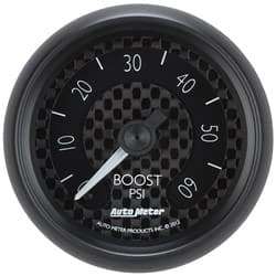 GT SERIES 2-1/16" BOOST GAUGE 0-60PSI, FULL SWEEP MECHANICAL AUTO METER / 8005