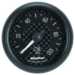 GT SERIES 2-1/16" OIL PRESSURE 0-100PSI, FULL SWEEP MECH. AUTO METER / 8021