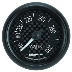 GT SERIES 2-1/16" WATER TEMP 140-280Â°F, FULL SWEEP MECH. AUTO METER / 8031