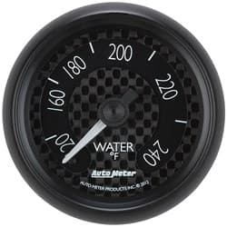 GT SERIES 2-1/16" WATER TEMP 120-240Â°F, FULL SWEEP MECH. AUTO METER / 8032