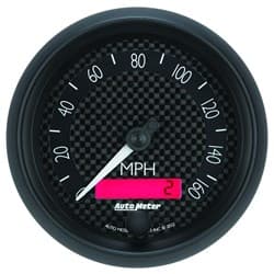GT SERIES 3-3/8" SPEEDOMETER 0-160MPH, IN DASH, ELECTRONIC AUTO METER / 8088