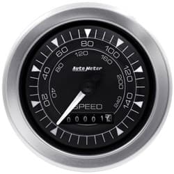 CHRONO 3-3/8" SPEEDO 160MPH ELECTRIC, PROGRAMMABLE AUTOMETER / 8188