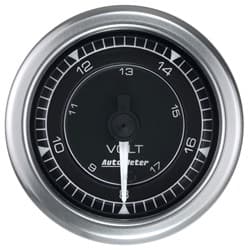 CHRONO 2-1/16" VOLTMETER 8-18V FULL SWEEP ELECTRIC, STEPPER AUTOMETER / 8191