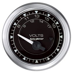 CHRONO 2-1/16" VOLTMETER 8-18 VOLTS, SHORT SWEEP ELECT AUTOMETER / 8192